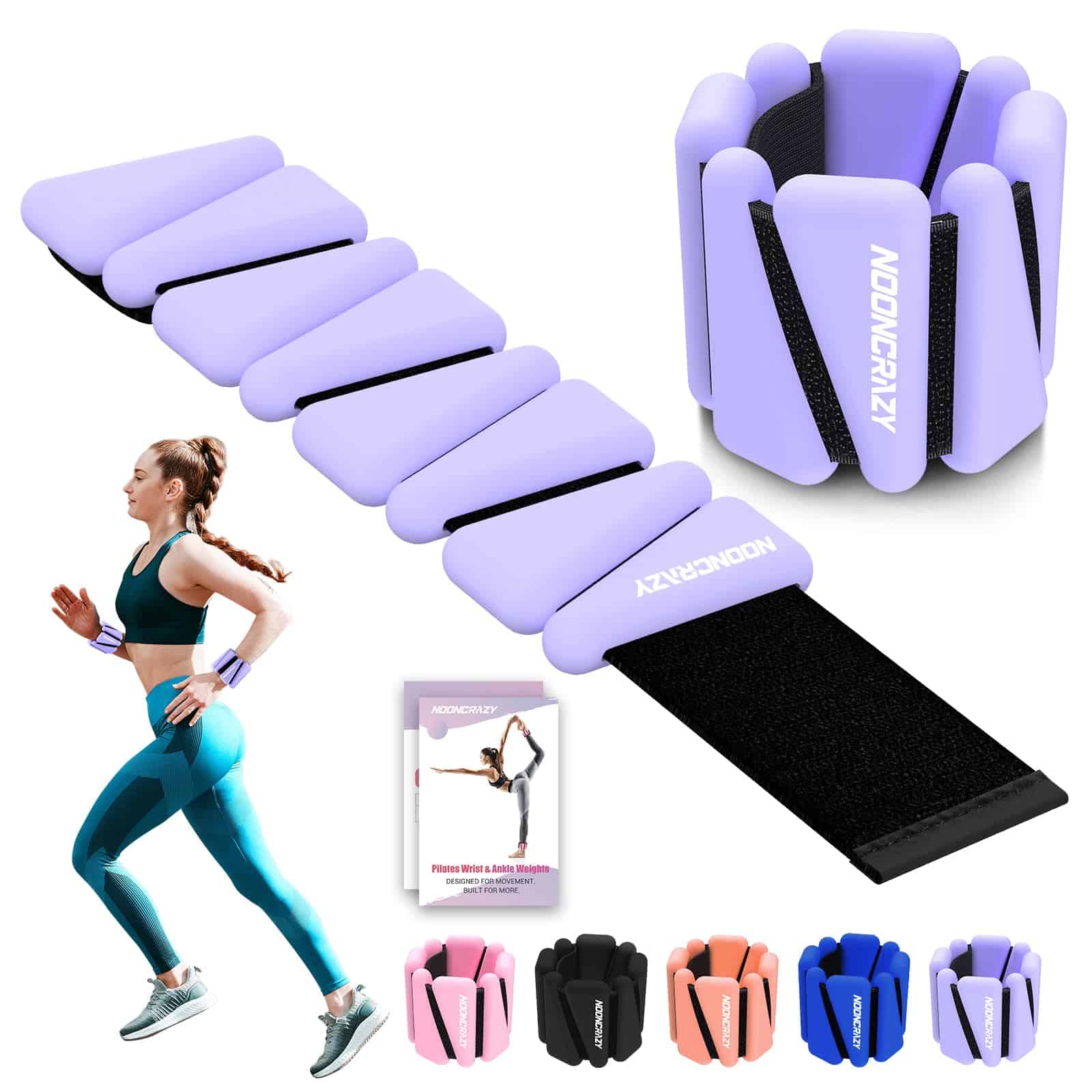 Pulseras de peso para muñecas y tobillos de 2 lb para