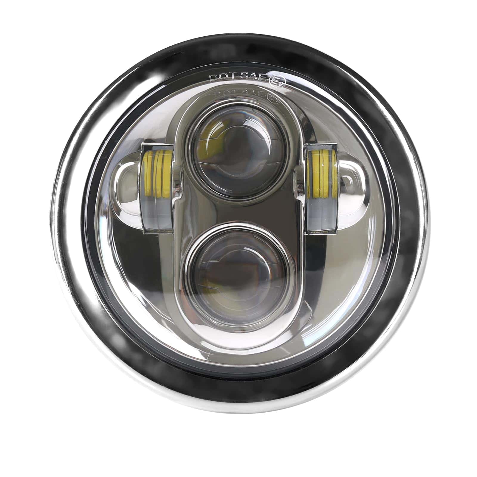 SINLIRU Faro LED de 5.75 pulgadas con Cubierta Cromada para - Imagen 4
