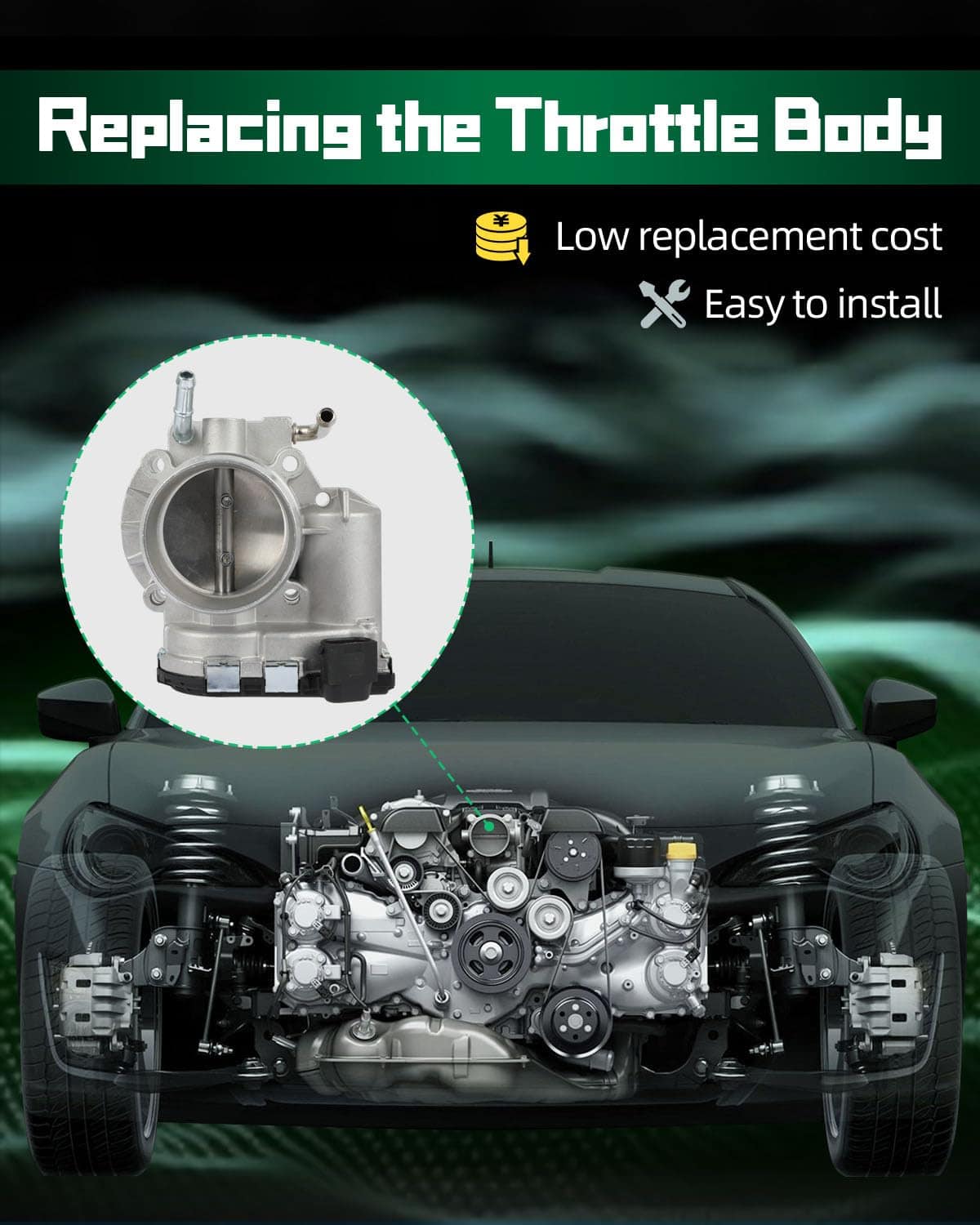 Cuerpo del acelerador SCTIOO para Kia Forte 2010-2013 - Imagen 5