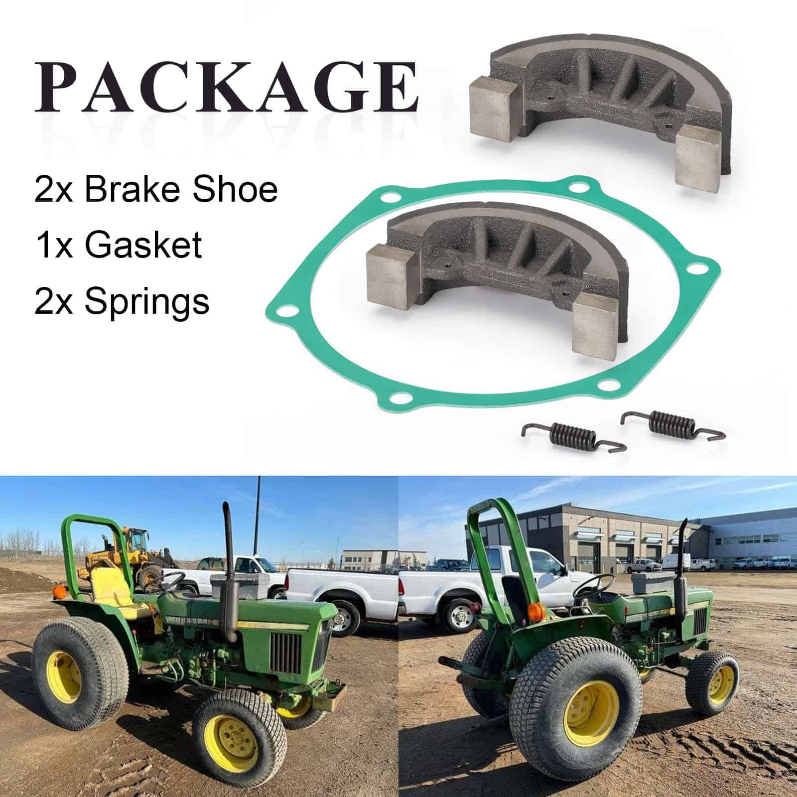 2x Juego de Zapatas de Freno con Resortes y Junta Para - Imagen 5