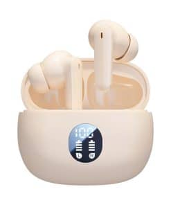 Audífonos Inalámbricos, Bluetooth 5.4 -Beige