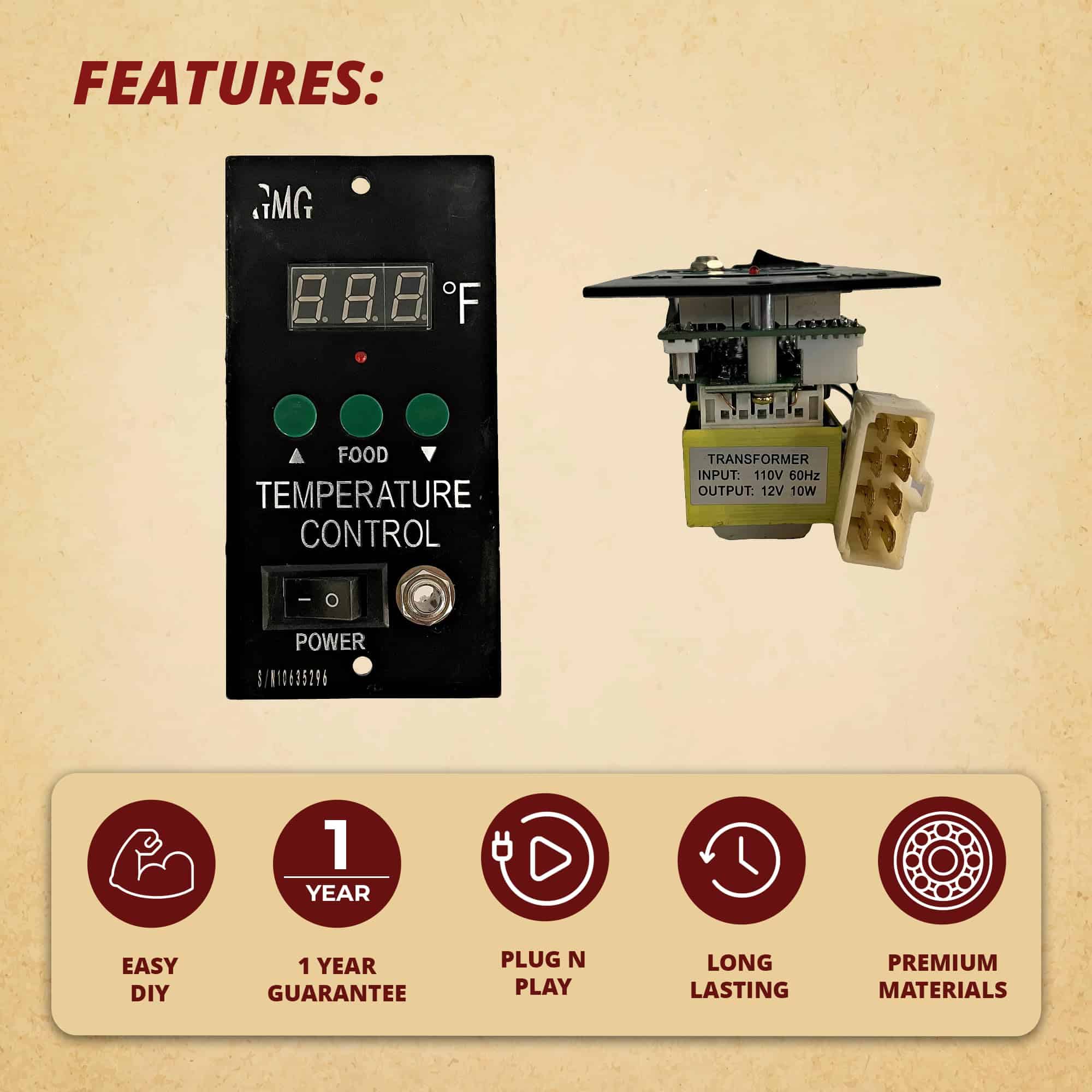 Tablero de Control Green Mountain Grills, GMG Daniel Boone - Imagen 6