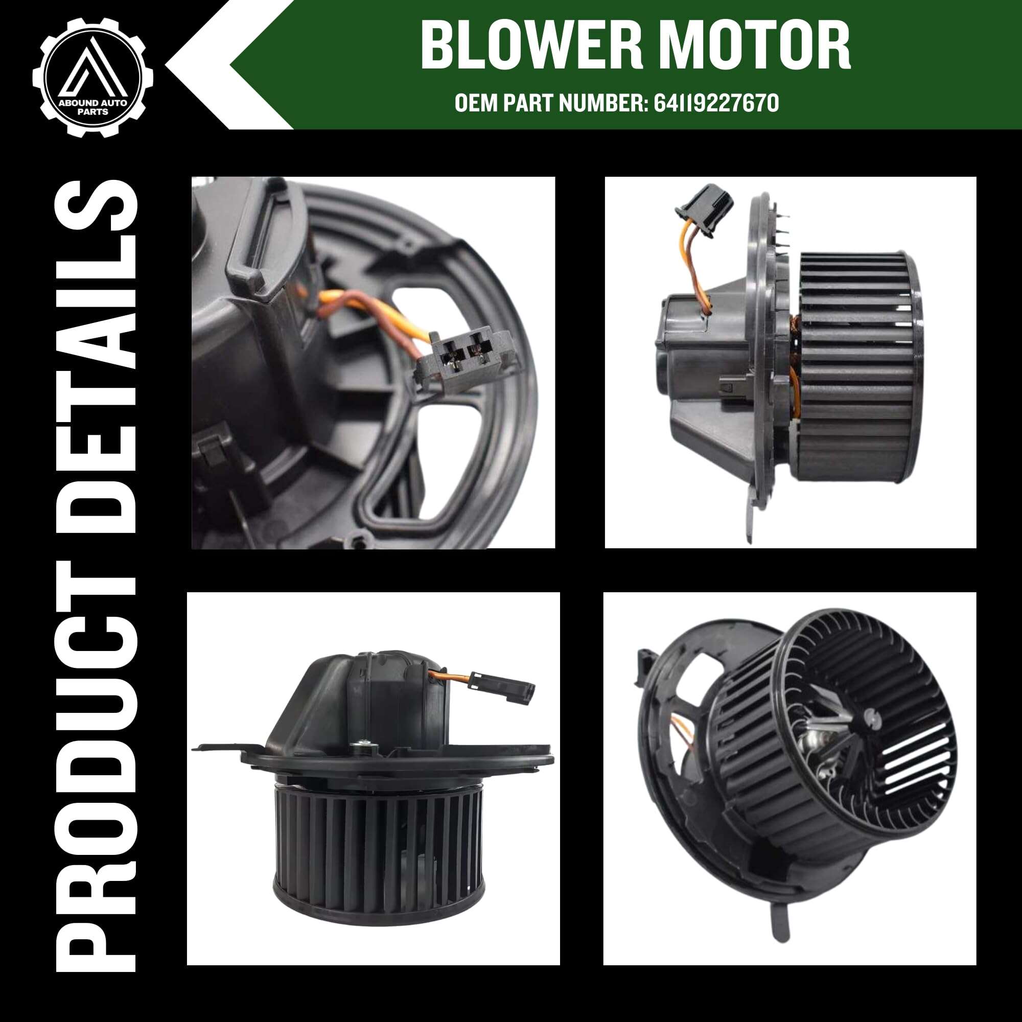 Abound Auto Parts 64119227670 Ensamblaje de Motor Soplador - Imagen 5