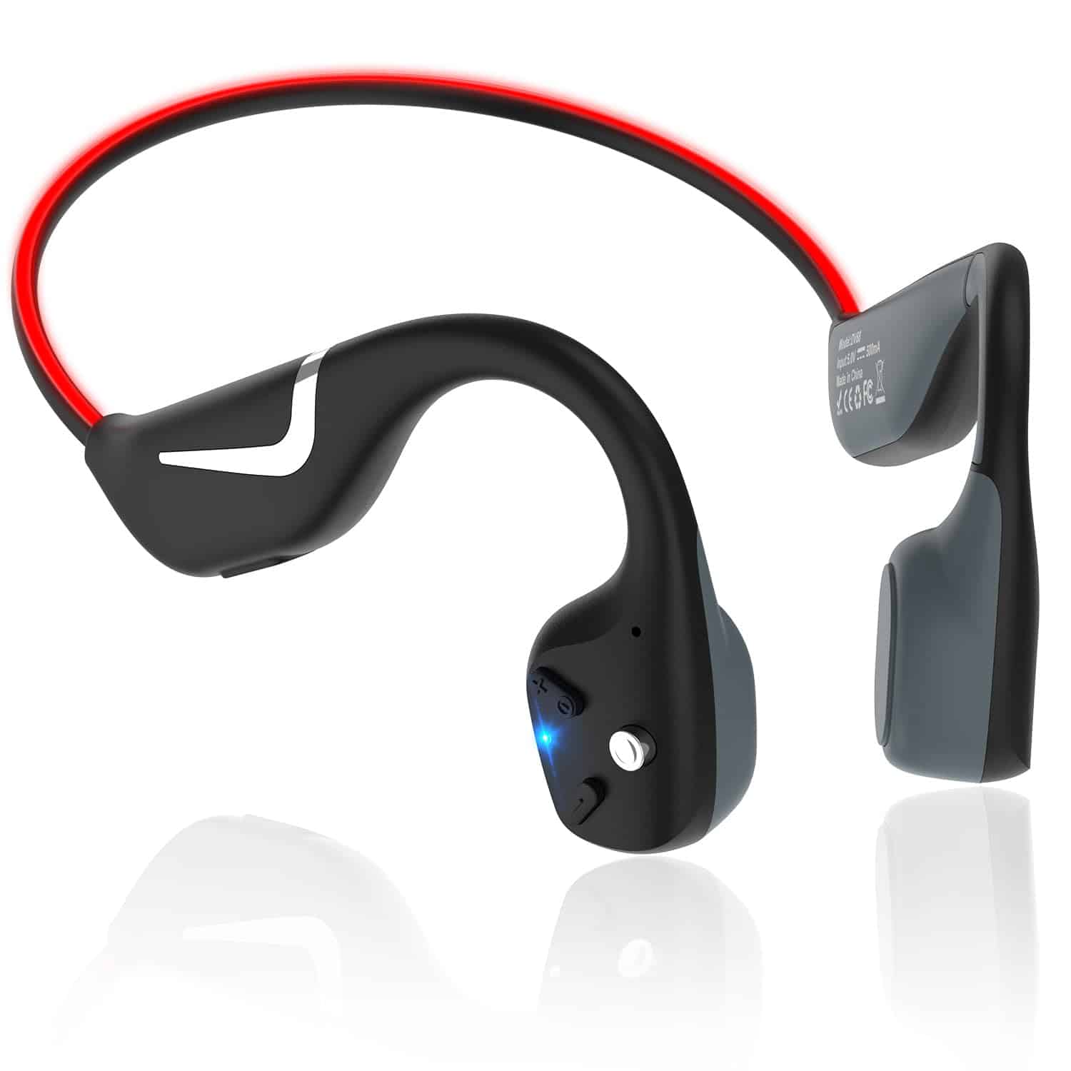 Audífonos de conducción ósea Praseno Bluetooth 5.3 con