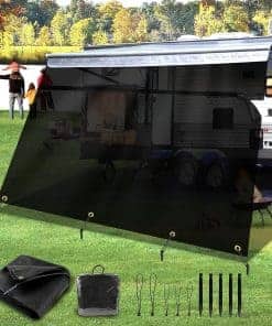 Pantalla de Sombra para Toldo de RV -Negro