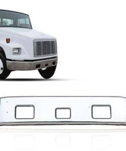 Parachoques delantero central de metal cromado compatible