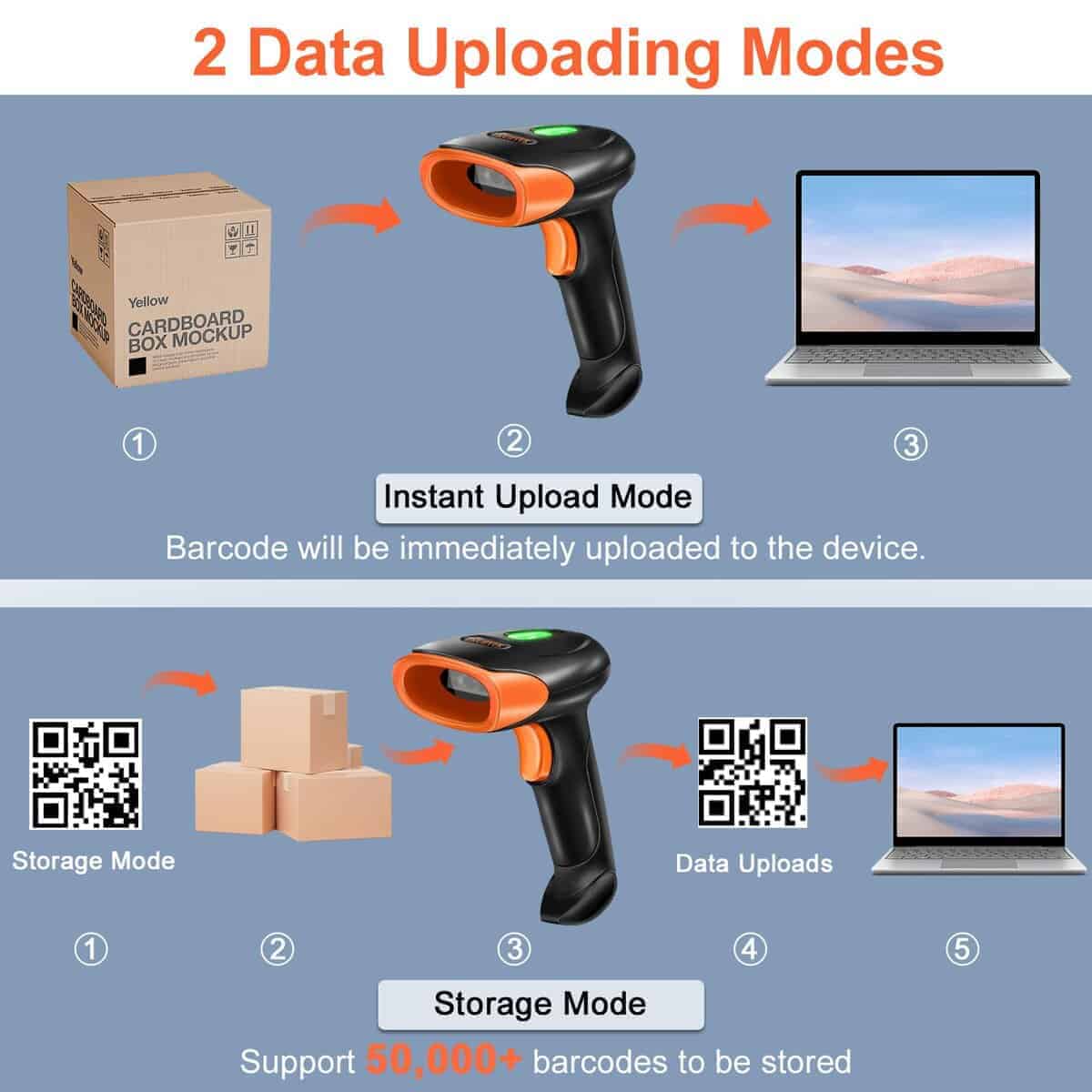 Escáner de Código de Barras Bluetooth KUIIYER, Escáner de - Imagen 7