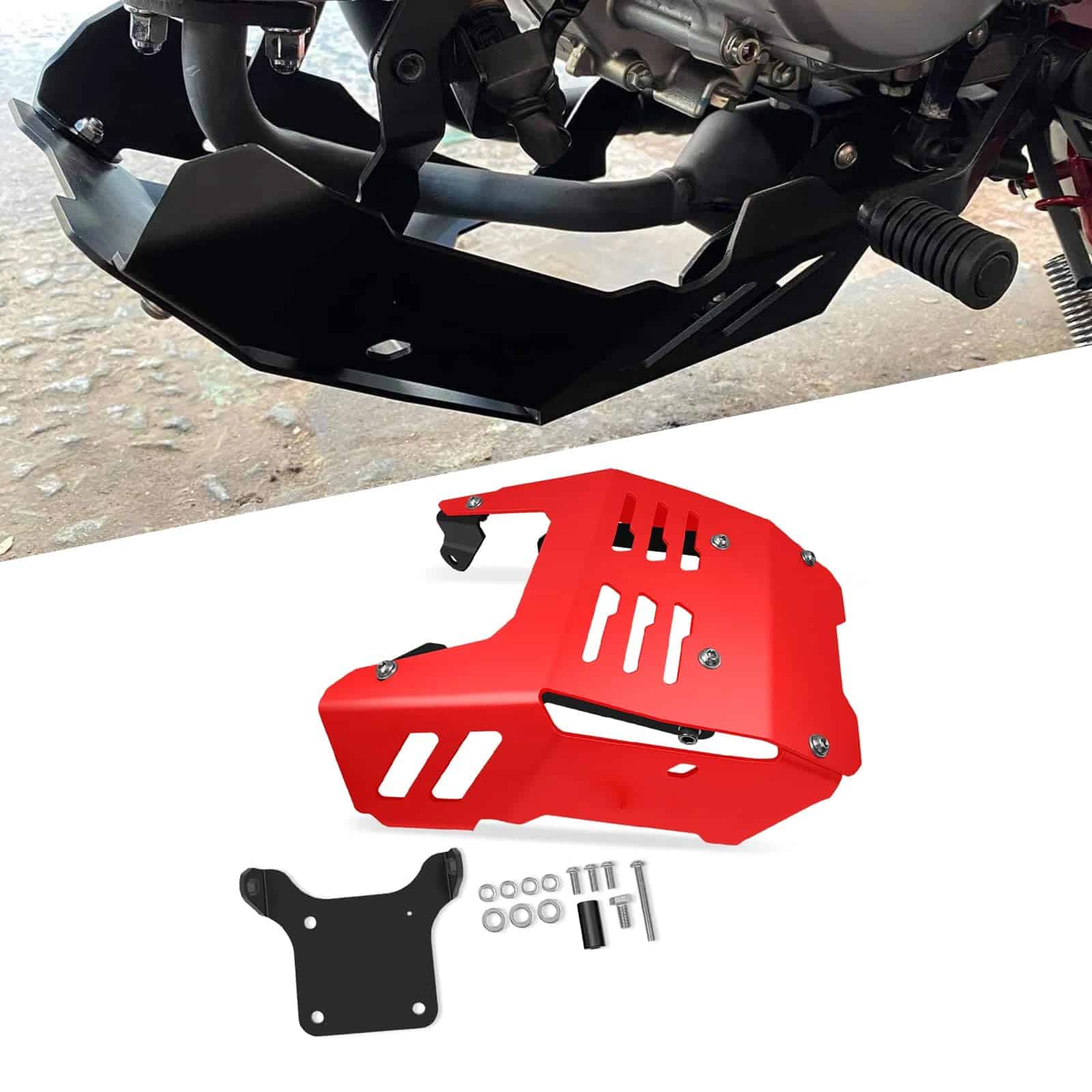 Placas de Chasis para Motocicleta Grom -rojo