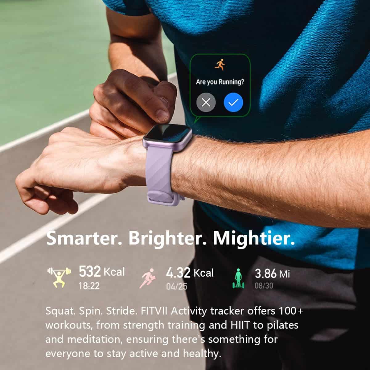 FITVII Health & Fitness Tracker 2024 (Responder/Llamar), - Imagen 6