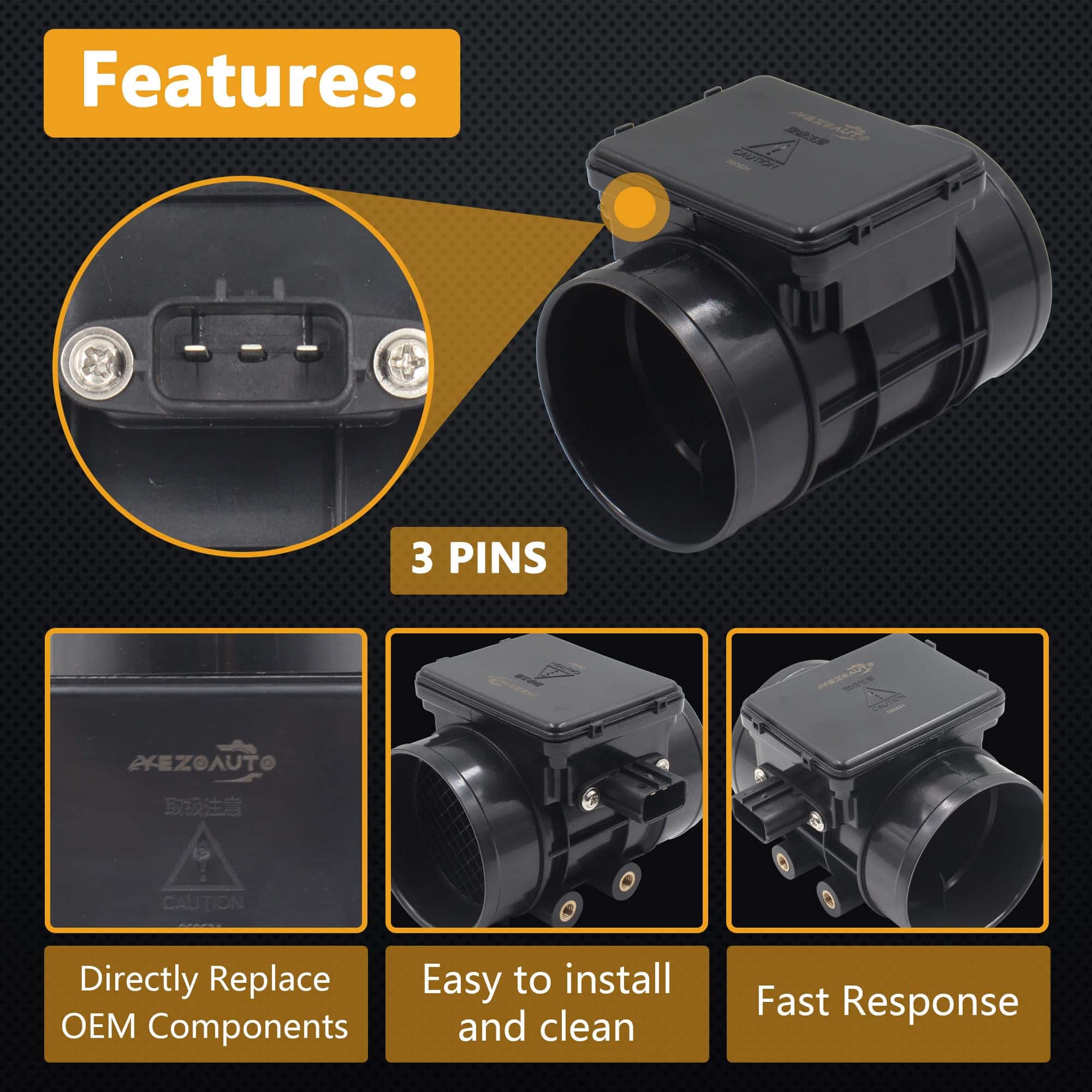 Sensor de Flujo de Aire Masa Yezoauto Compatible con - Imagen 5