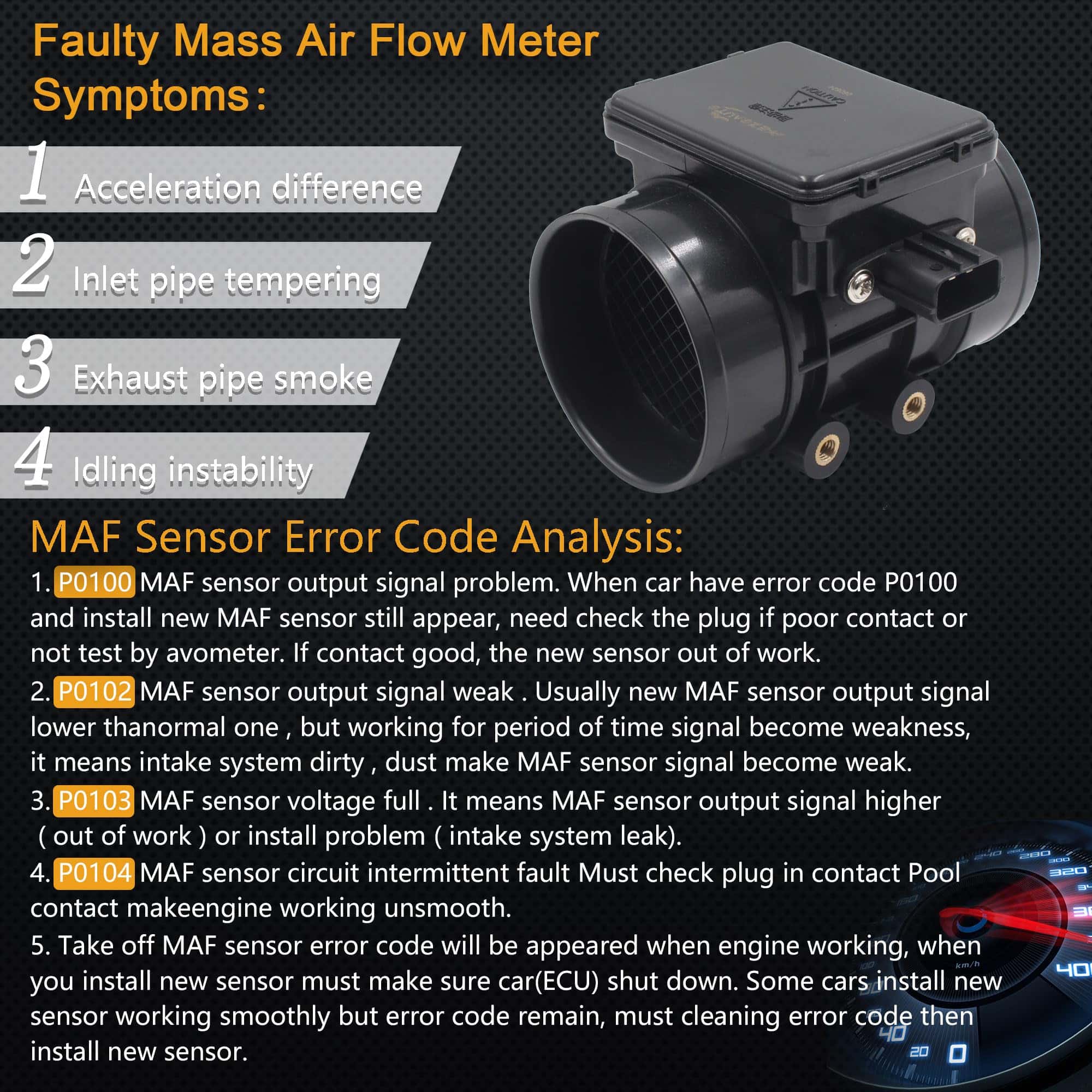 Sensor de Flujo de Aire Masa Yezoauto Compatible con - Imagen 3