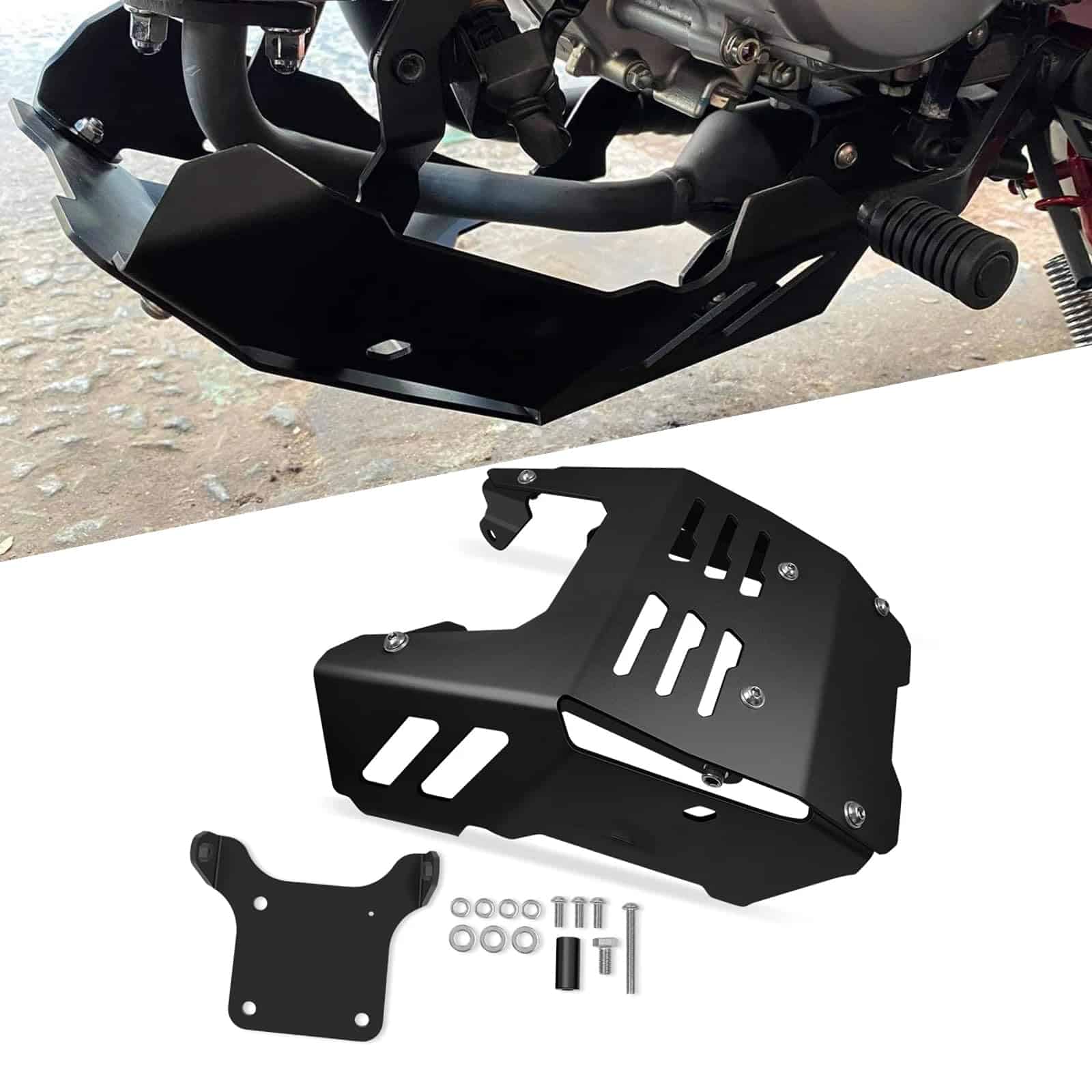 Placas de Chasis para Motocicleta Grom -Negro