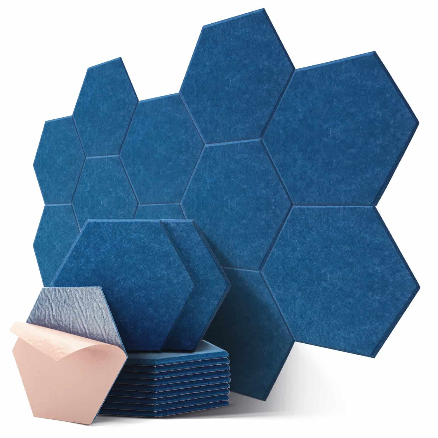 Paneles Acústicos Hexagonales Kuchoow, Tratamiento de Pared