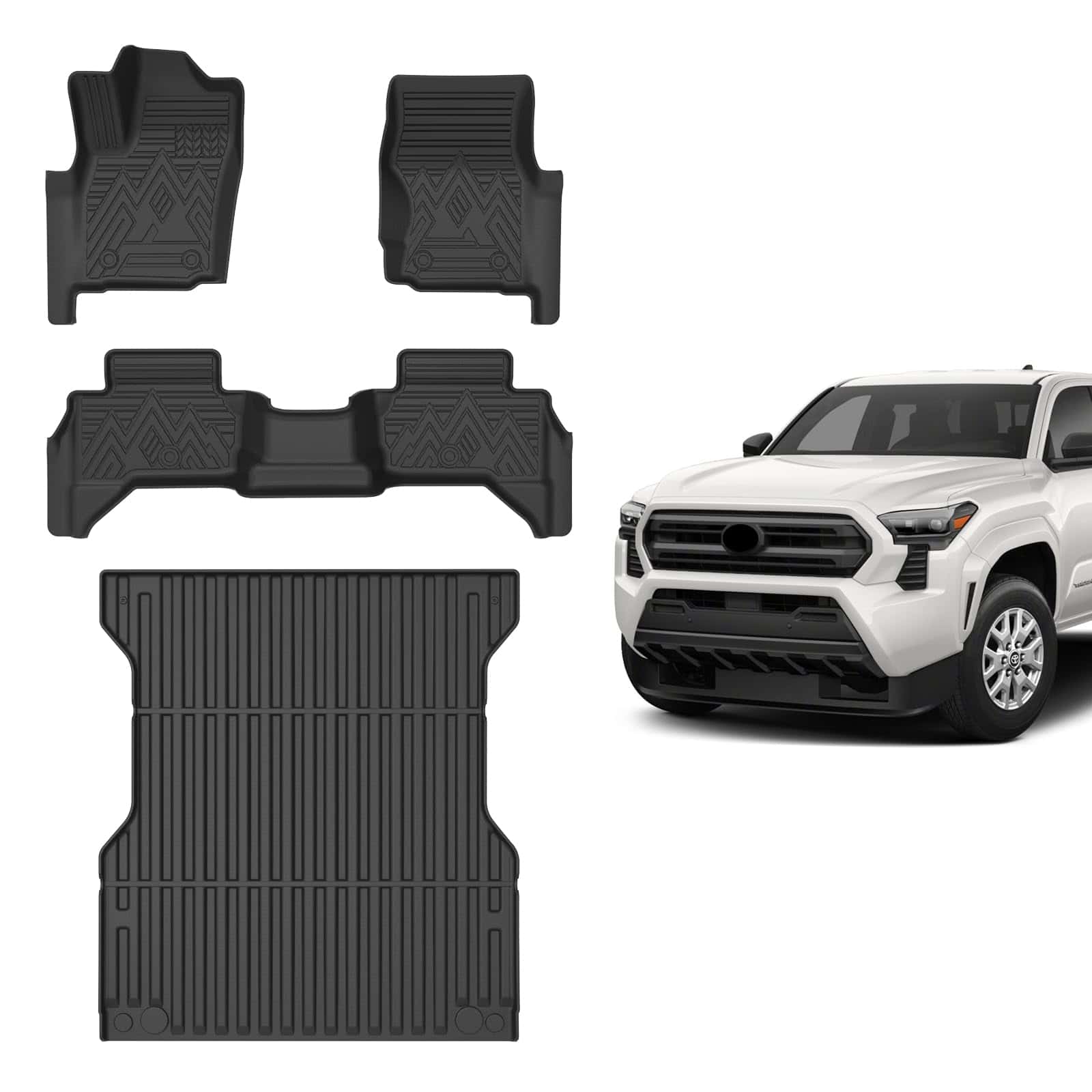 Tapetes Mixsuper compatibles con Toyota Tacoma Double Cab