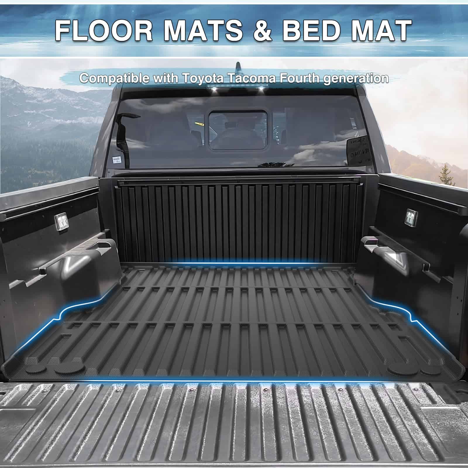 Tapetes Mixsuper compatibles con Toyota Tacoma Double Cab - Imagen 3