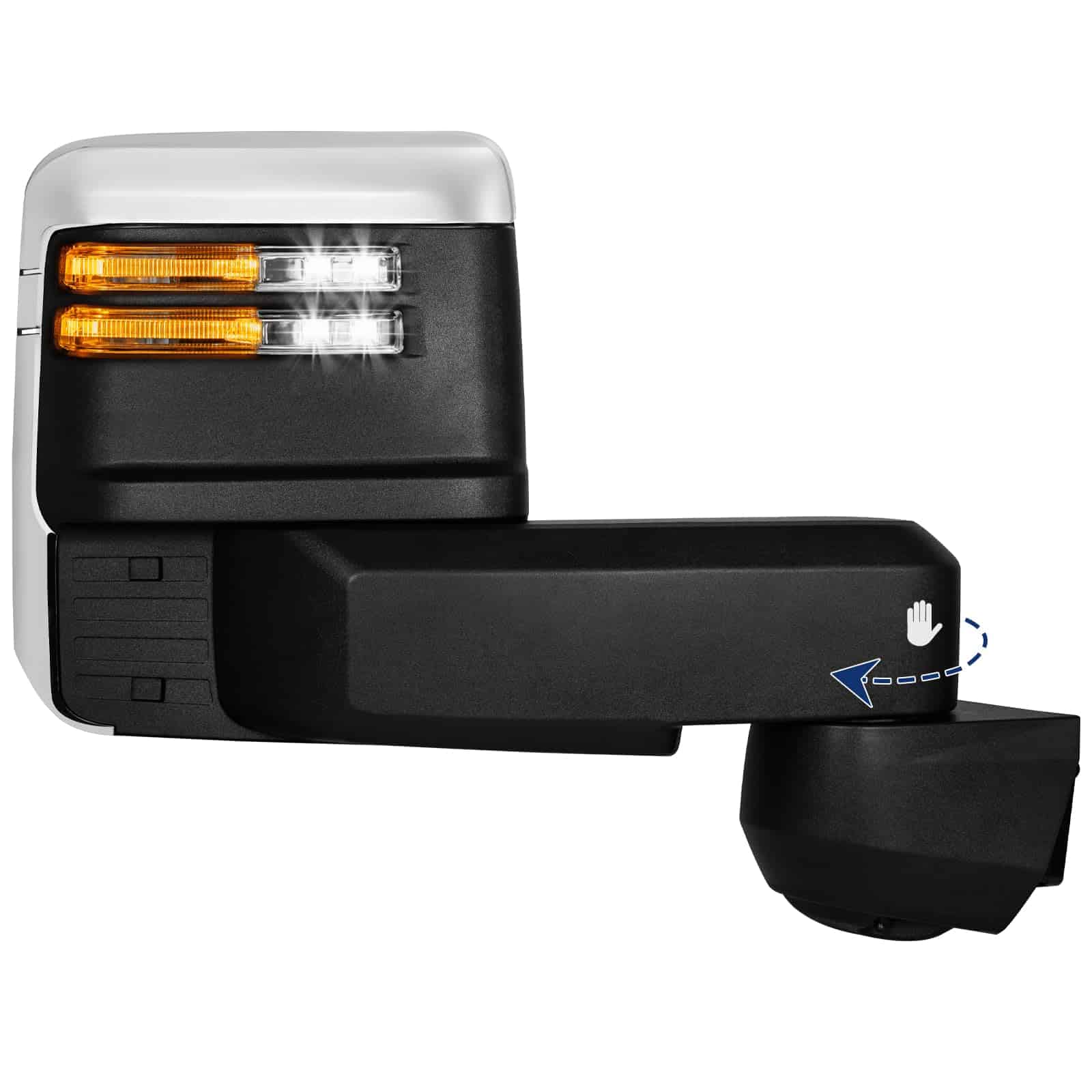 Espejo de remolque del lado del pasajero compatible con