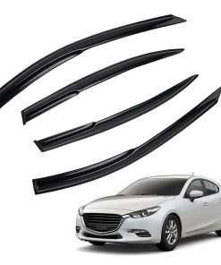 Juego de 4 deflectores de ventanilla JDM 3D Wavy MU Style