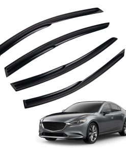 Juego de 4 deflectores de ventanas JDM 3D Wavy MU Style
