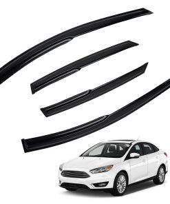 4pcs Viseras de Ventana 3D Estilo MU Ondulado Compatible