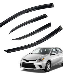 4pcs JDM 3D Wavy MU Style Viseras de Ventana Compatibles
