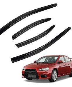 Juego de 4 piezas de Viseras de Ventana 3D Estilo MU JDM