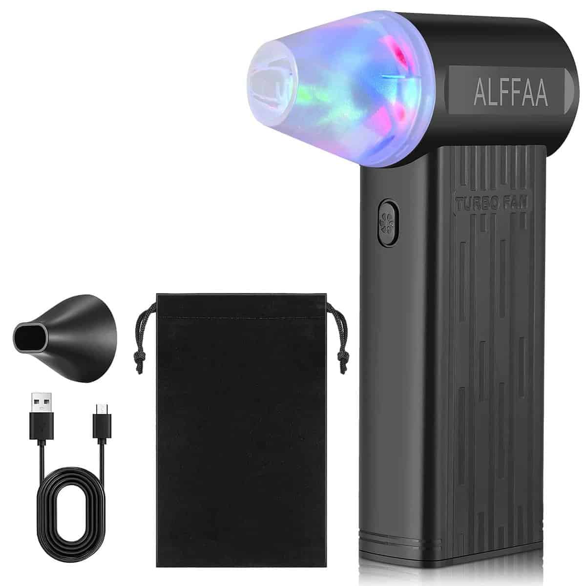 ALFFAA Soplador de Aire Eléctrico 3 Velocidades Ajustables