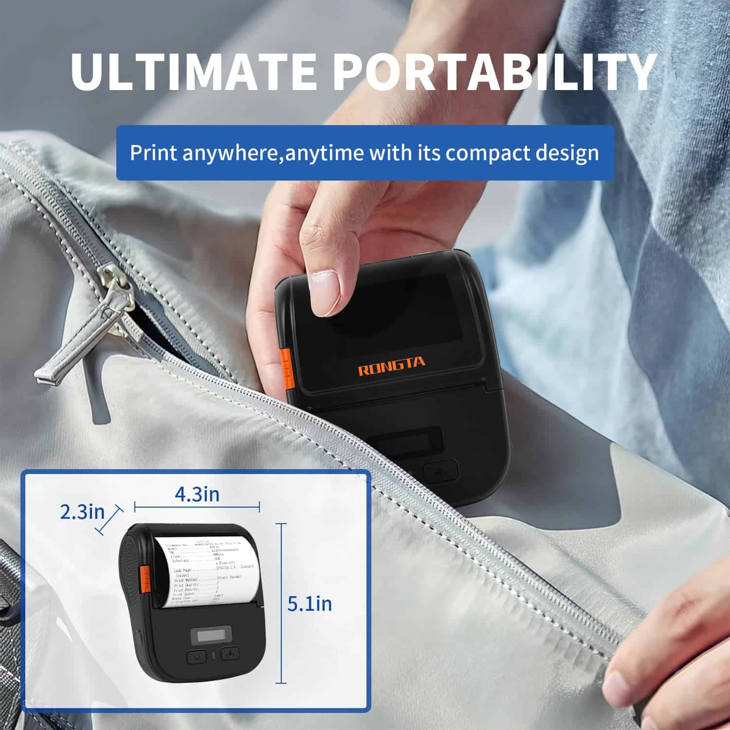 Máquina de Etiquetado Rongta con Cinta, Impresora de - Imagen 8