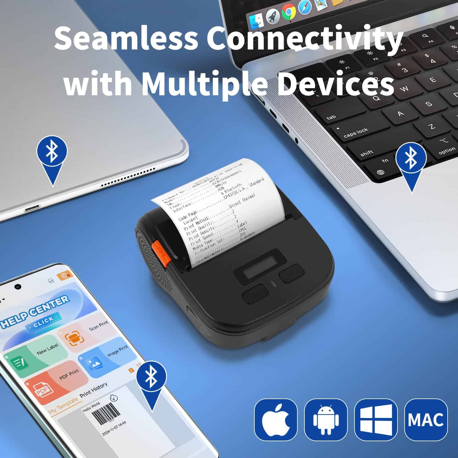 Máquina de Etiquetado Rongta con Cinta, Impresora de - Imagen 4