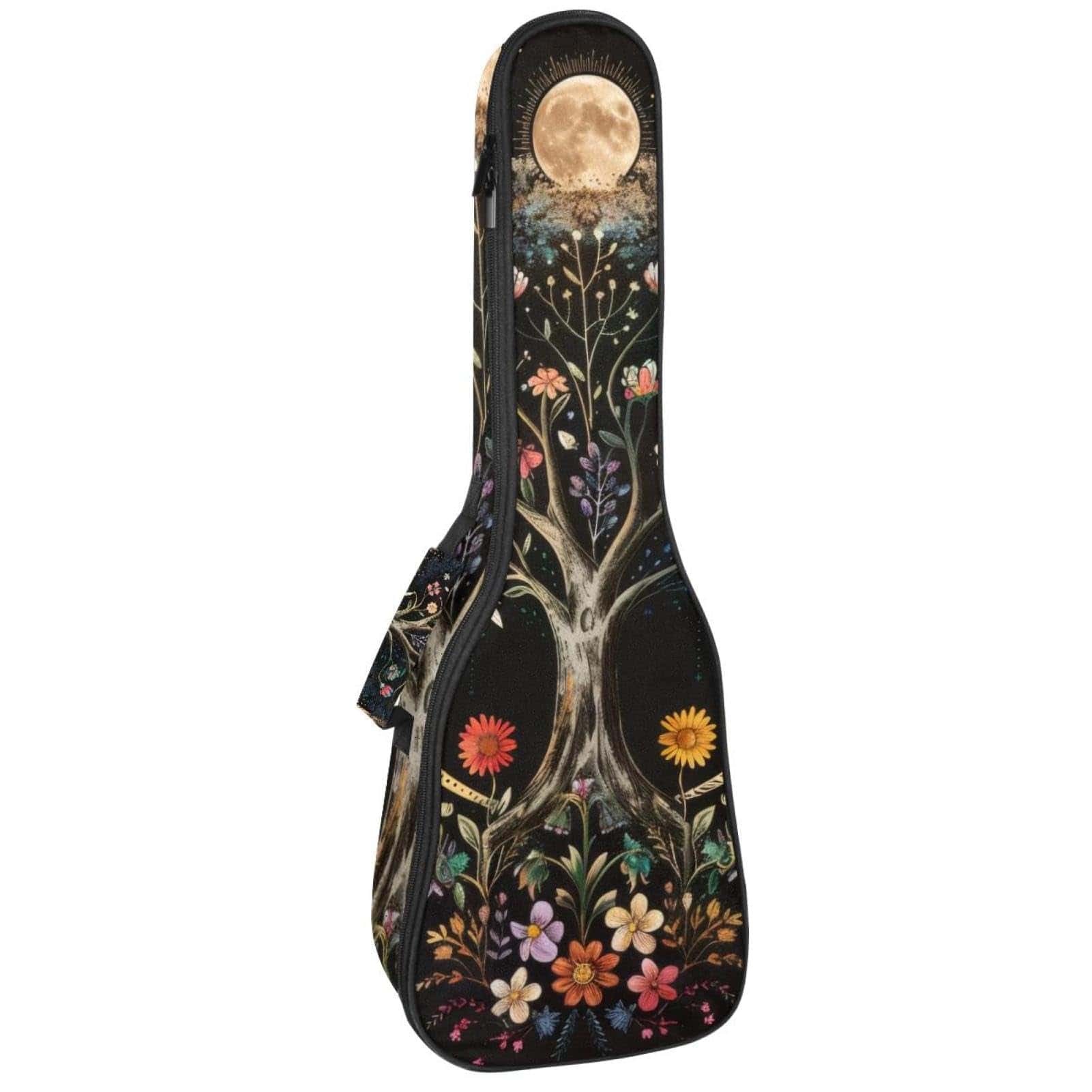 Estuche de concierto de ukulele acolchado grueso con