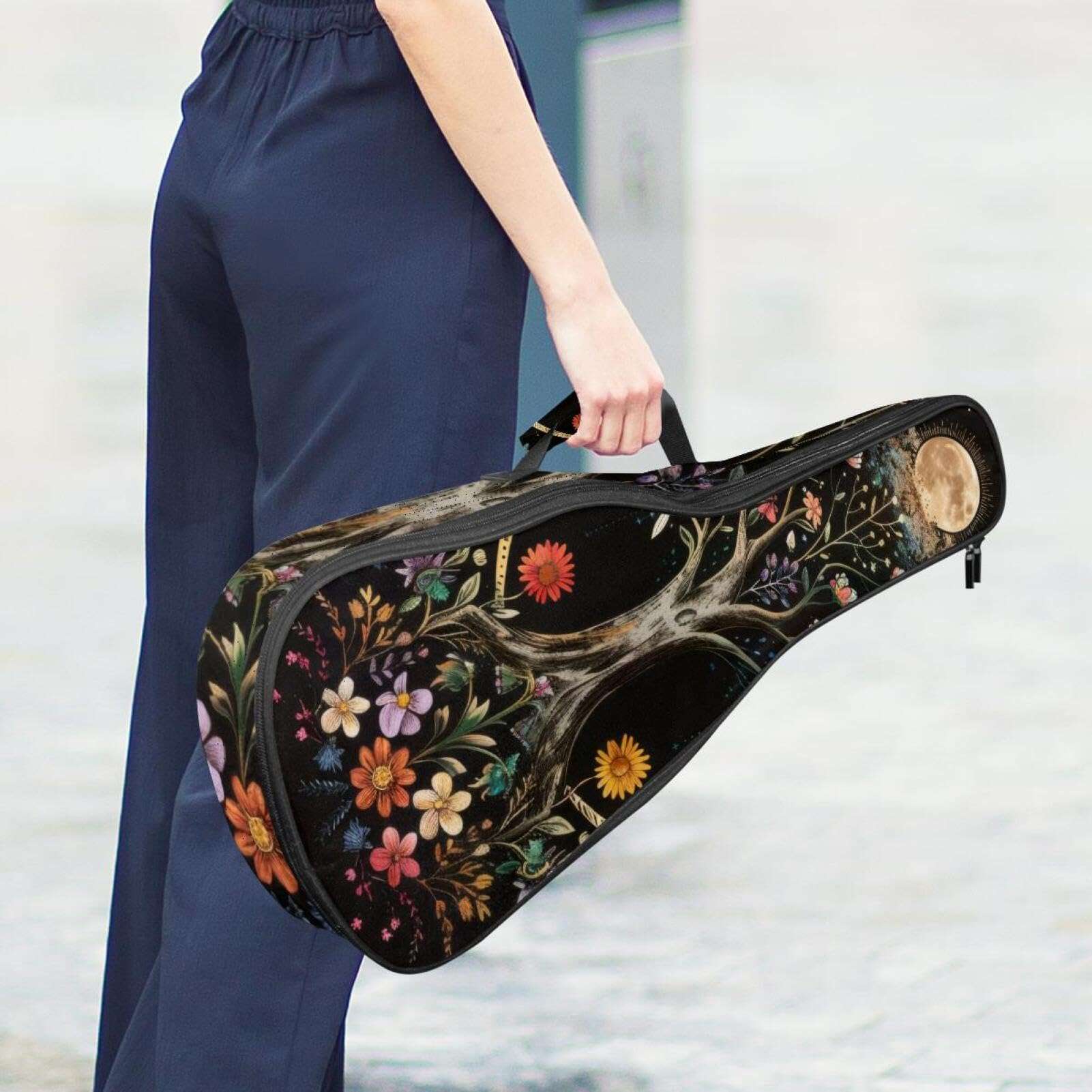 Estuche de concierto de ukulele acolchado grueso con - Imagen 7