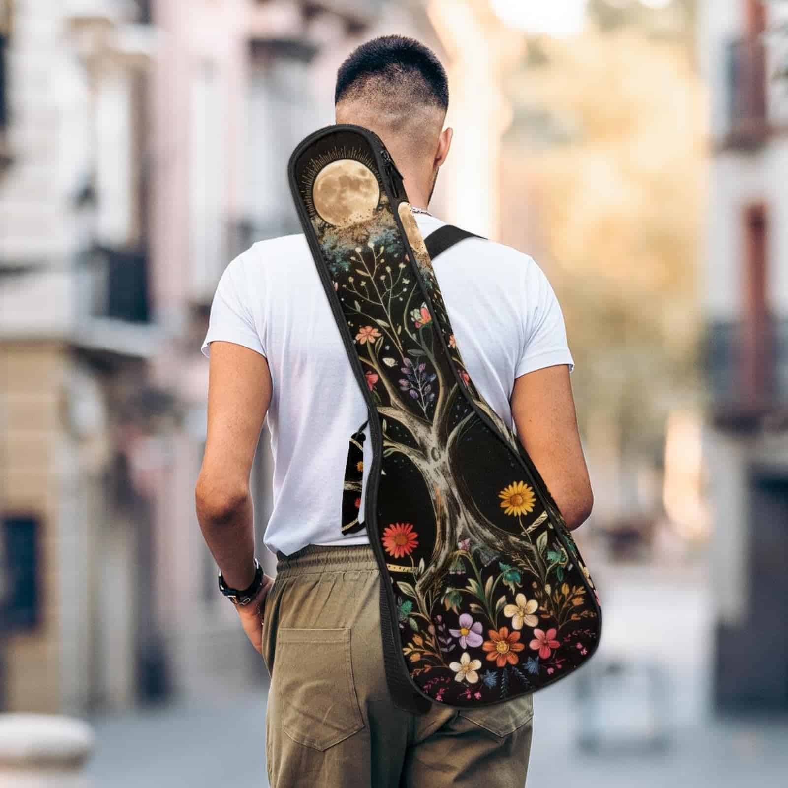 Estuche de concierto de ukulele acolchado grueso con - Imagen 6