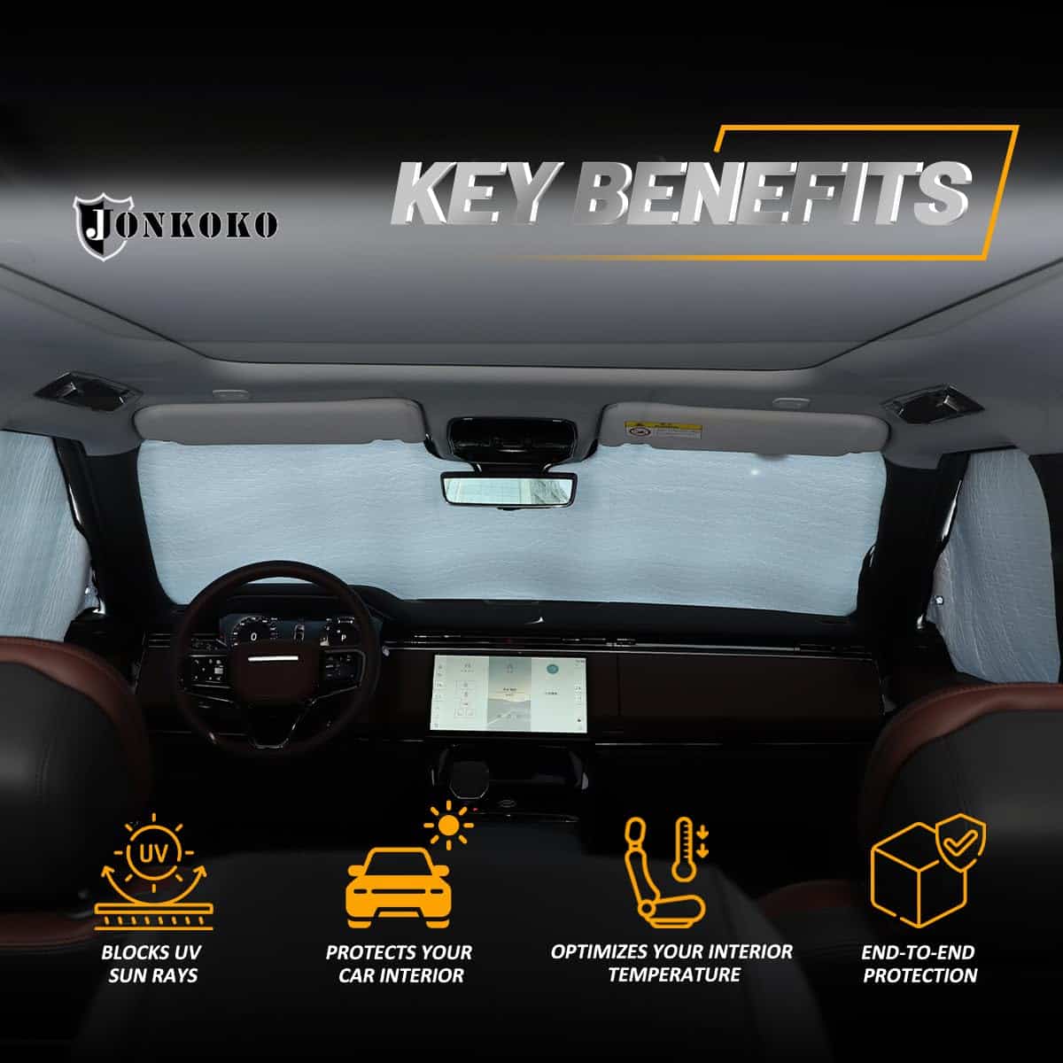 Parabrisas Delantero del Coche Protector Solar y Parasol - Imagen 5