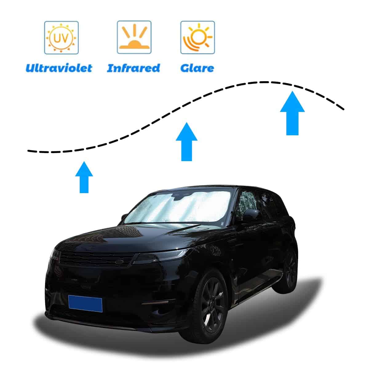 Parabrisas Delantero del Coche Protector Solar y Parasol - Imagen 6