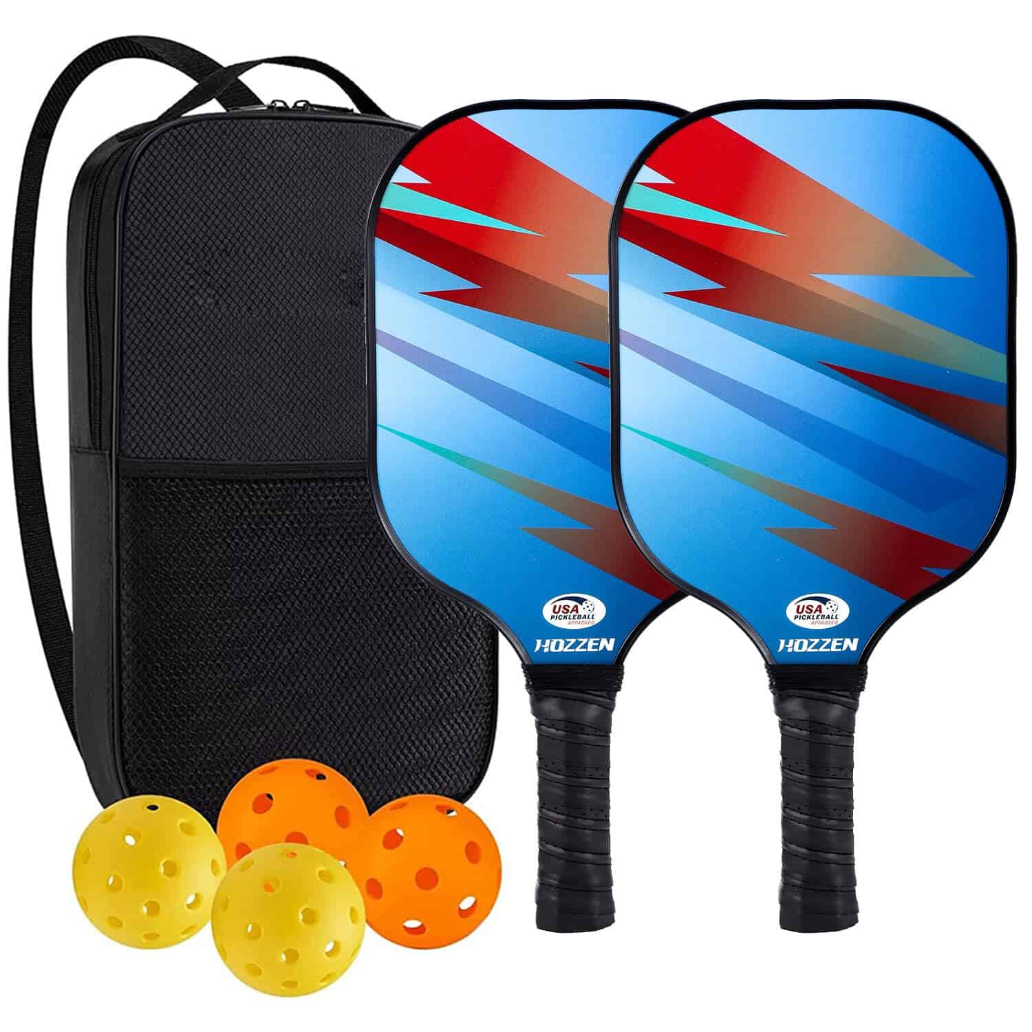 Set de Paletas de Pickleball, Juego de 2 Paletas de