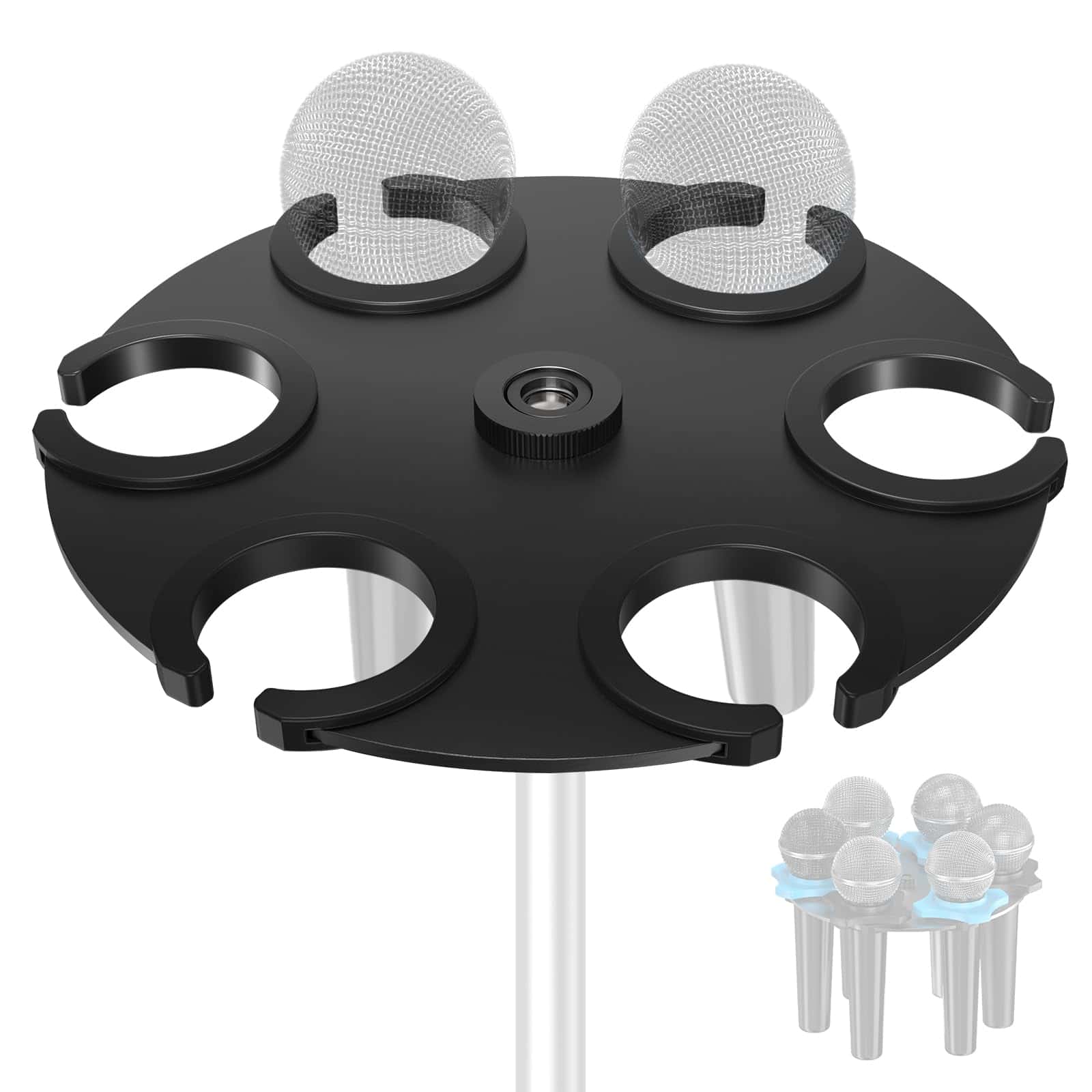 Soporte Multi Micrófono (Aluminio) Soporte Multi-Mic para