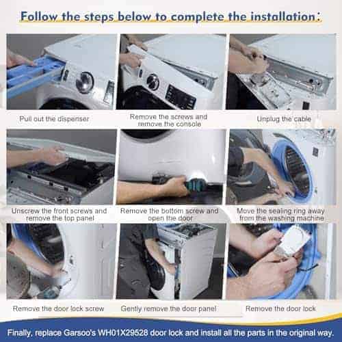 Cerradura de Puerta para Lavadora Upgrade WH01X29528 (OEM) - Imagen 8