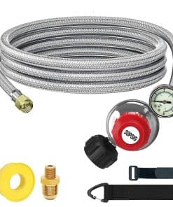 Regulador de propano de alta presión ajustable -Plata