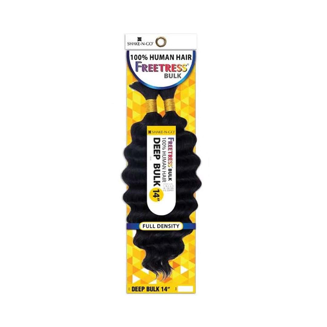 Freetress Shake-N-Go Trenzas de Cabello Humano - Deep Bulk