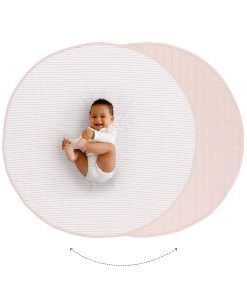 Tapete de juego de lujo reversible acolchado de algodón