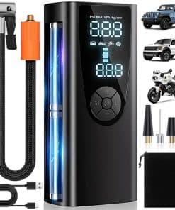 Inflador de neumáticos Compresor de aire portátil, 150 PSI