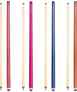 Conjunto de 4 tacos de billar de 58 pulgadas con punta de