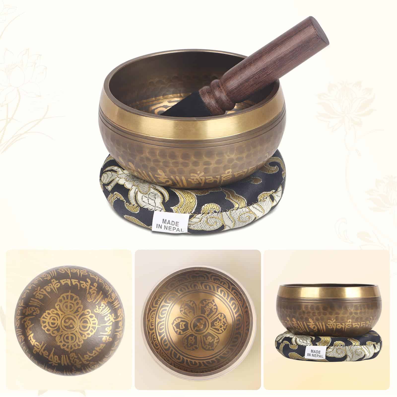 Set de Cuencos Tibetanos Kmise - Hechos a Mano en Nepal - Imagen 4