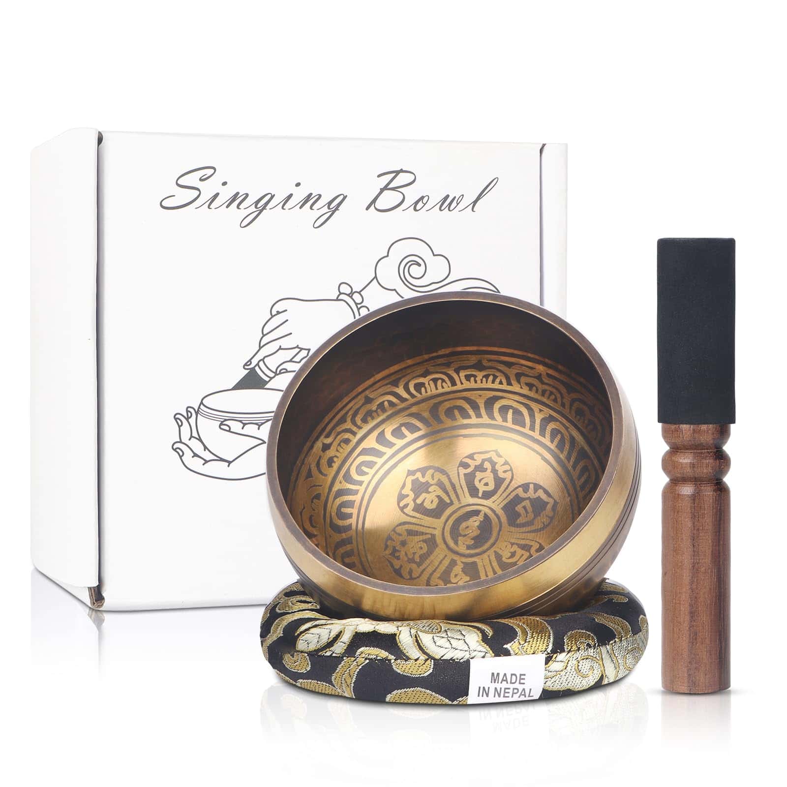 Set de Cuencos Tibetanos Kmise - Hechos a Mano en Nepal