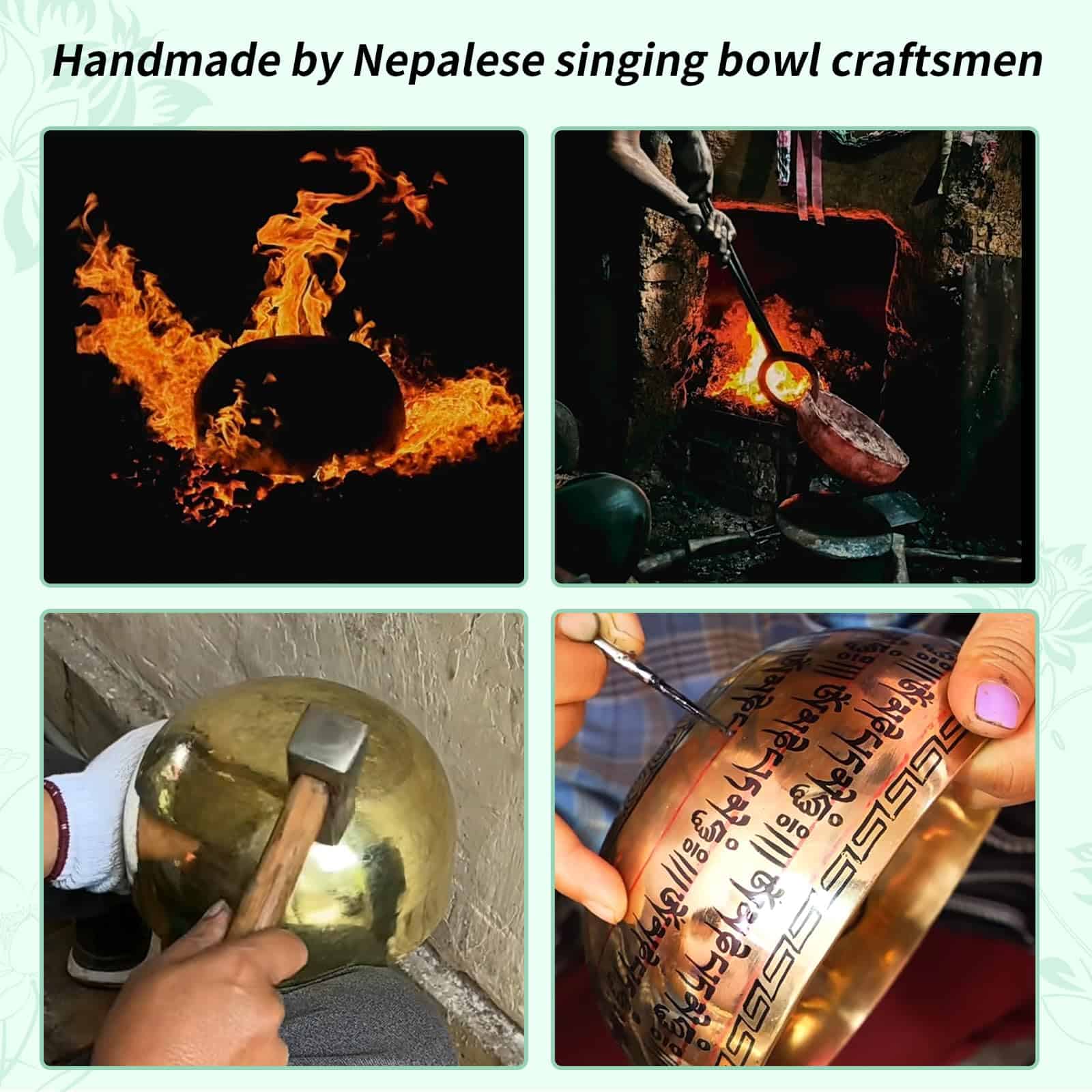 Set de Cuencos Tibetanos de Kmise - Hecho a Mano en Nepal - Imagen 7