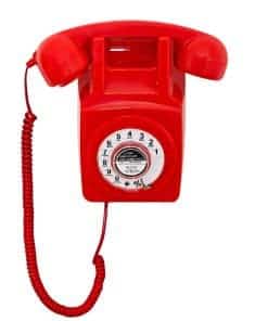 Teléfono Fijo Retro, Artisam Clásico de Pared con Dial