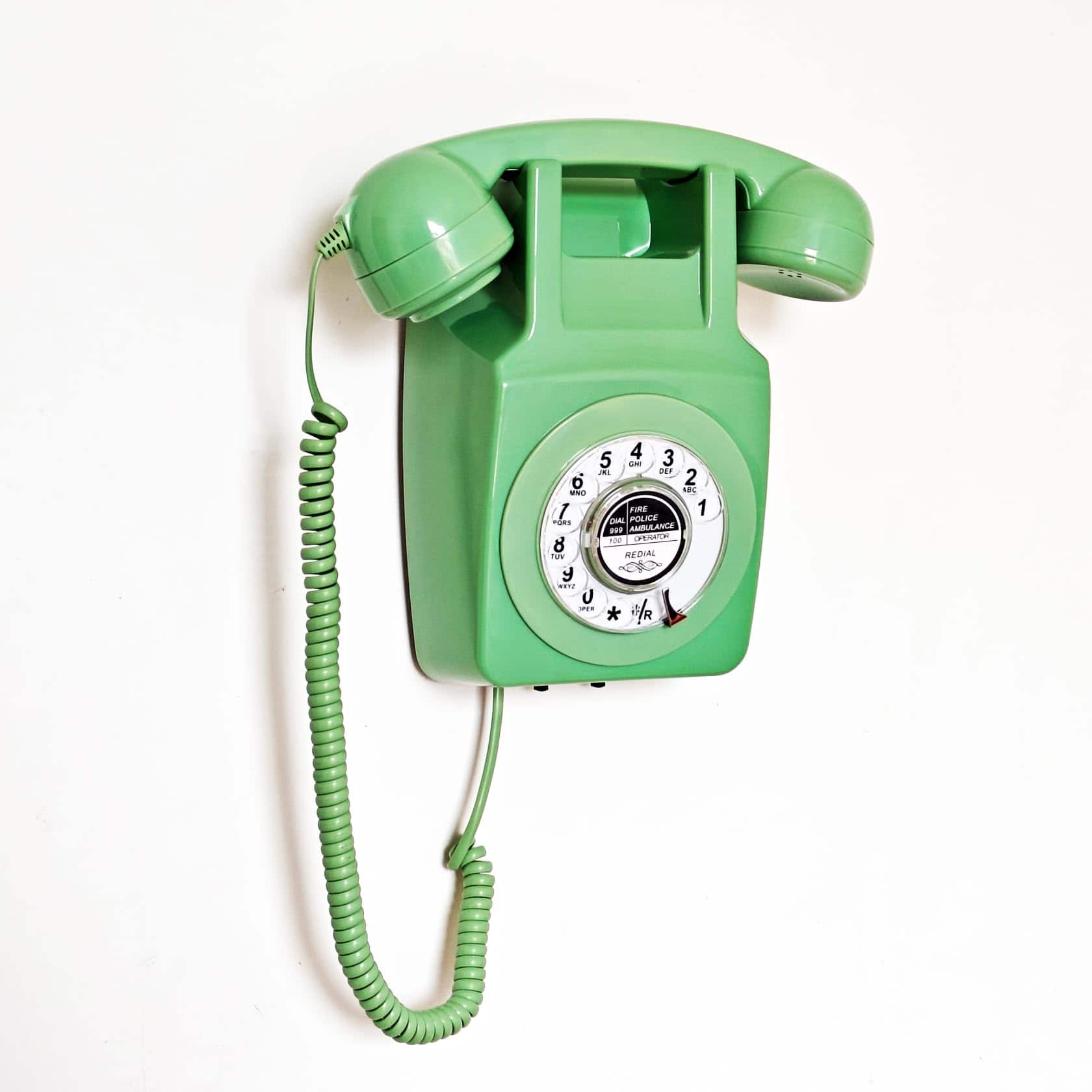 Teléfono Fijo Retro, Teléfono de Pared Clásico con Cable de - Imagen 3