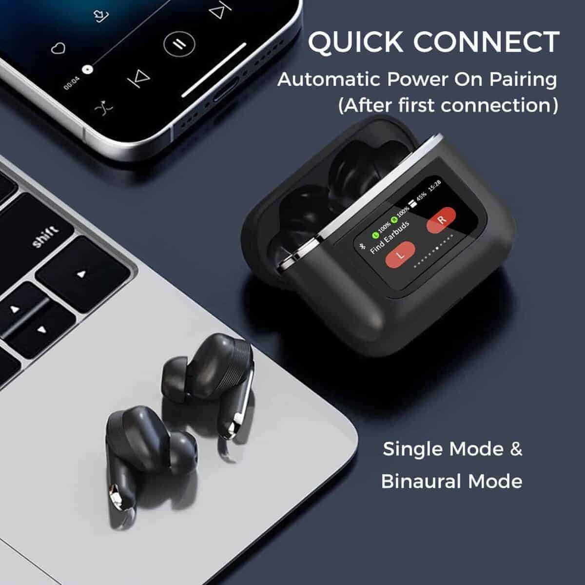 Auriculares inalámbricos Alpha Digital con pantalla táctil - Imagen 6