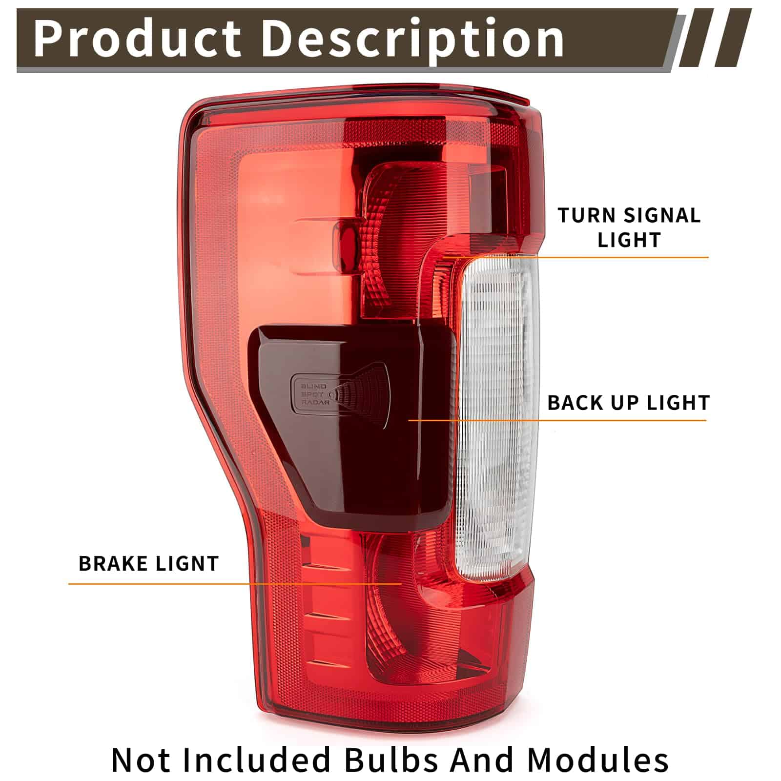 Micro de luz trasera compatible con Ford F250 F350 Super - Imagen 3