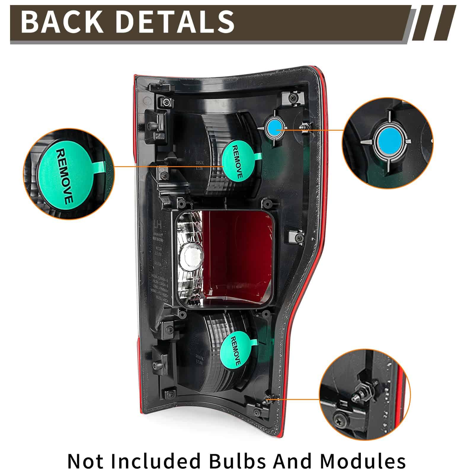 Micro de luz trasera compatible con Ford F250 F350 Super - Imagen 4