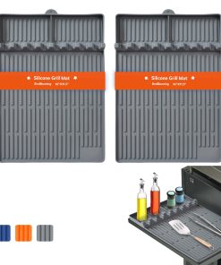 2PCS Tapete de Silicona para Parrilla Compatible con